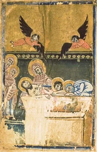 Momik, Entombment of Christ, 1302, Matenadaran MS 6792